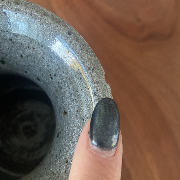 Vintage handmade stoneware vase home decor pottery accent gift - Picture 10 of 12